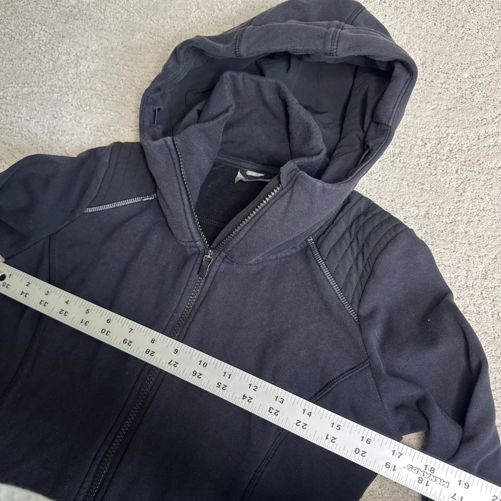 Women's Athleta XS Stronger Hoodie Full Zip Running Athletic Gym‎ - Image 3