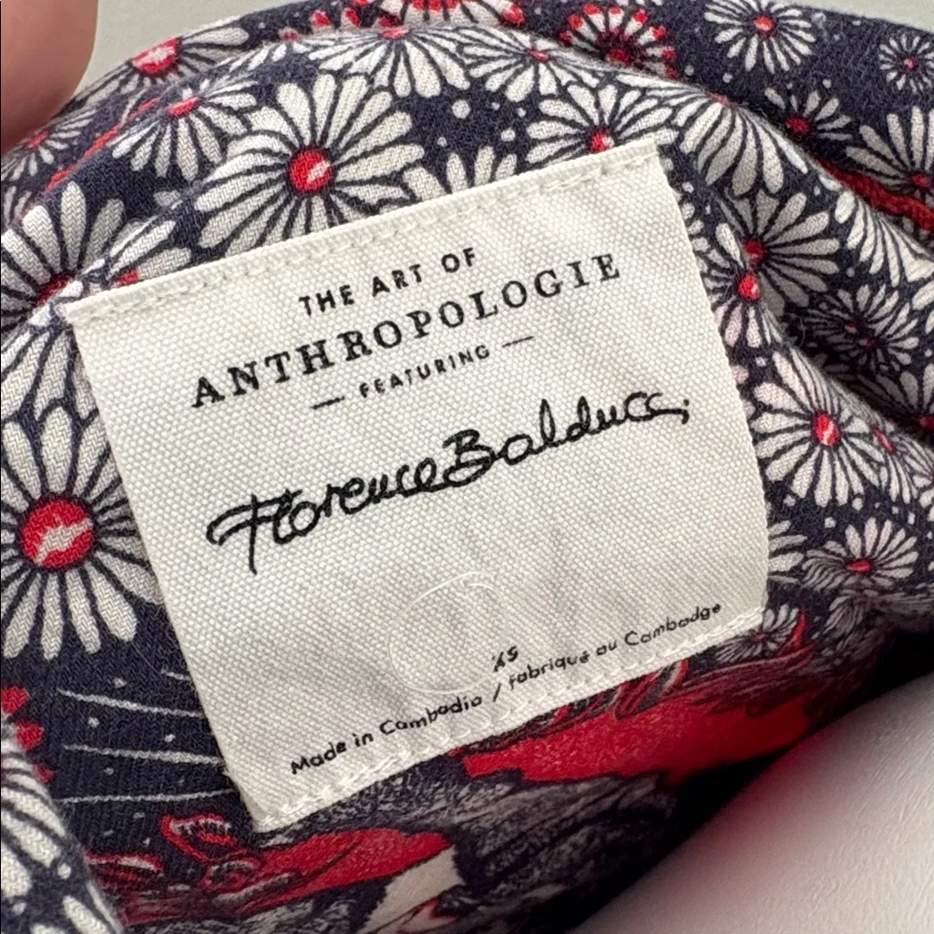 Anthropologie Florence Balducci Menagerie Pajama Long Sleeve Top Size XS - Image 7