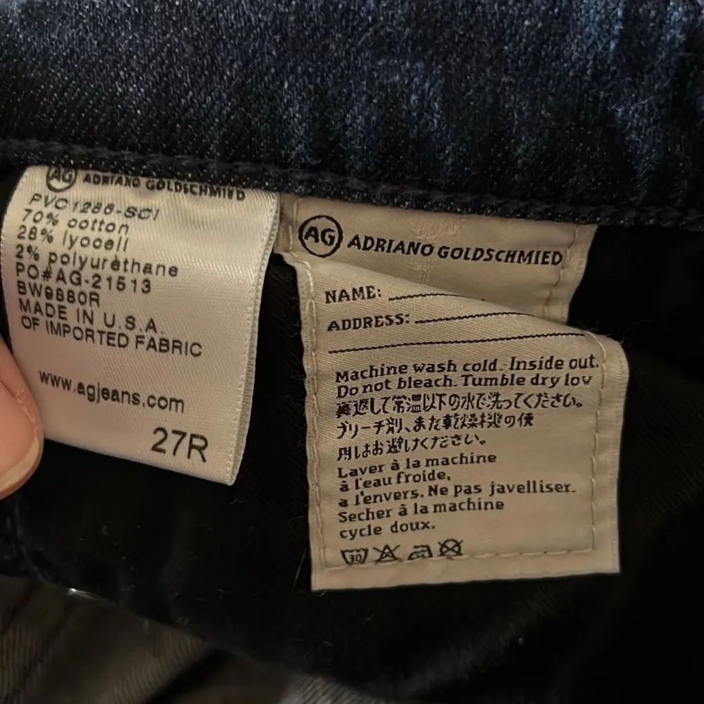 Revolve‎ AG Adriano Goldschmied The Stevie Slim Straight Jeans 27 x 30 C16 - Image 10