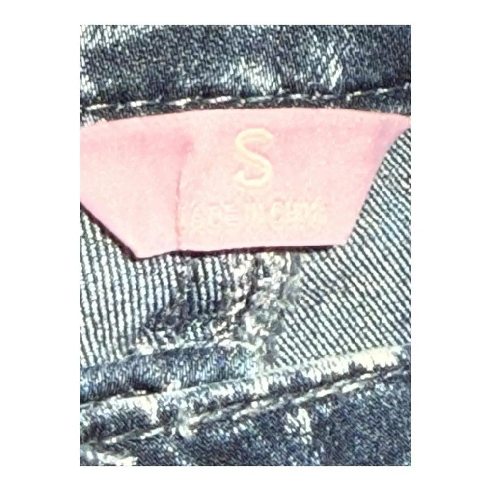 Laurie Felt Size Small Silky Skinny Denim Acid Wash Jeans Blue White A301683 NWT - Image 9