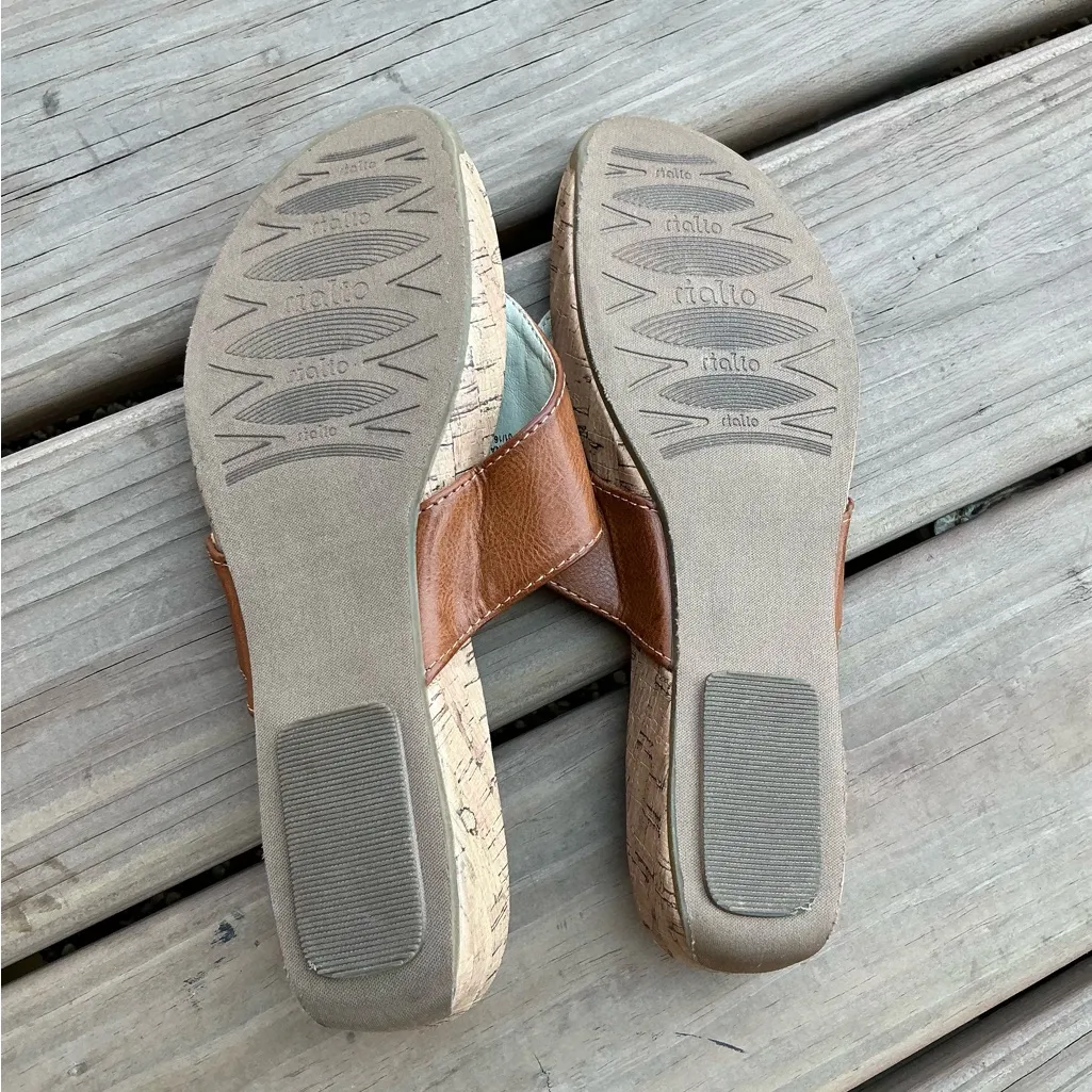 Rialto Women's Sandals with Gold Accent🌼 Brown Size 8.5 - Image 7