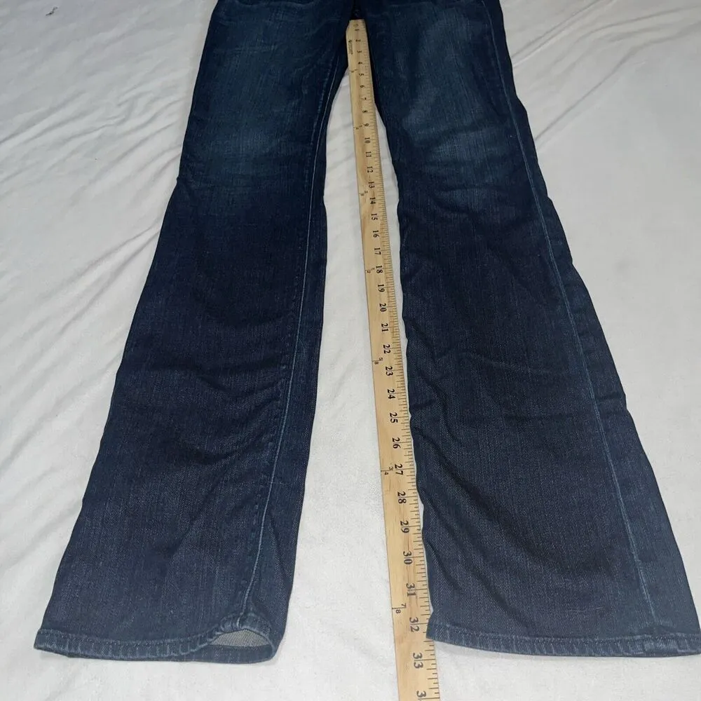 Habitual Gryphon Mini Boot Jeans Sz 28 Celtic Cross Pocs Dark MSRP $170 - Image 10