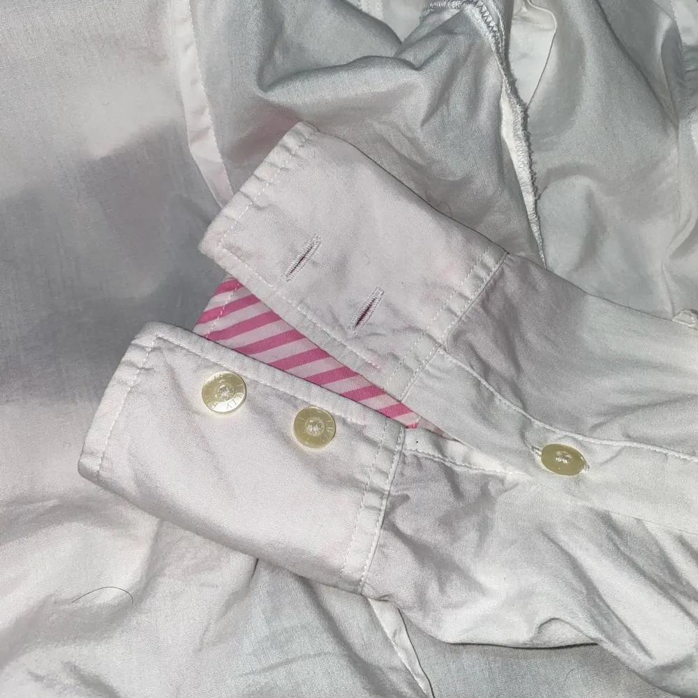 Lilly Pulitzer White Cotton Classic Plain Button Down size 6 EUC - Image 7