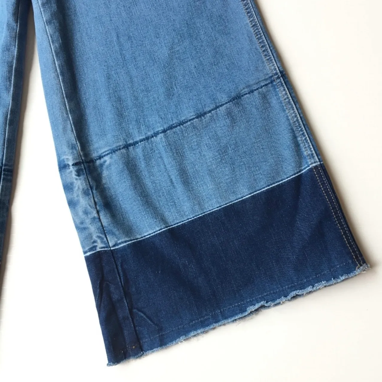 LA Boho Denim Culottes Jeans - Image 6