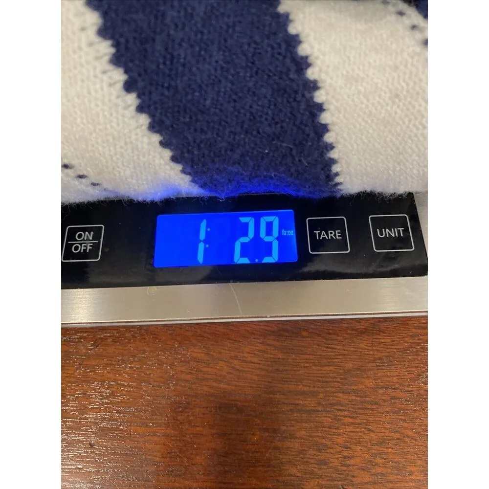 PRETTYGARDEN Long Sleeve Striped Knit Sweater Blue And Cream Size Large - Image 13