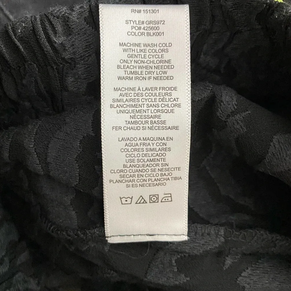 Good American Sheer Zebra Running Shorts‎ Black - Image 12