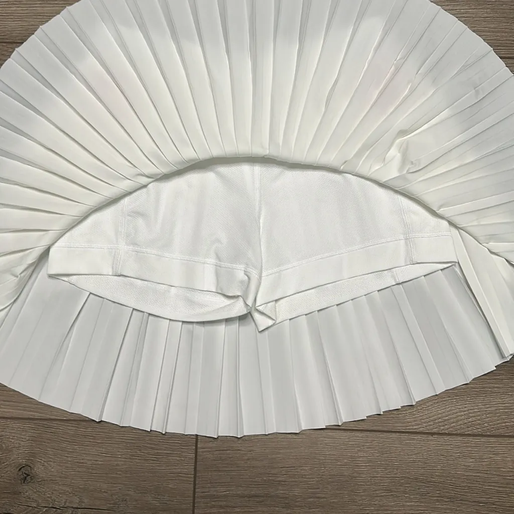 Trophy House 15” High Rise White Pleated Pocket Tennis Golf Skirt Skort‎ Size XS - Image 6