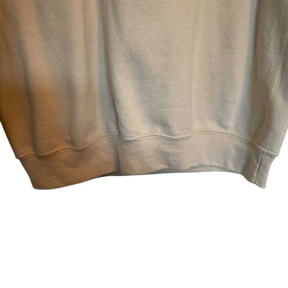 Taylor Swift Albums Book Graphic Print Floral Long Sleeve Crew Neck Sweater S Pink - Image 5