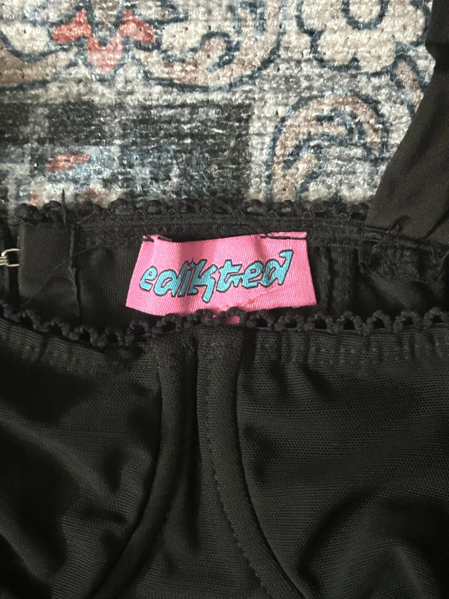 Edikted wide strap black corset top  - Image 5