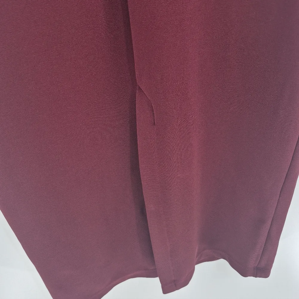 J. Crew vintage 90s Y2K 2000s friends square neck red maxi dress size large - Image 7