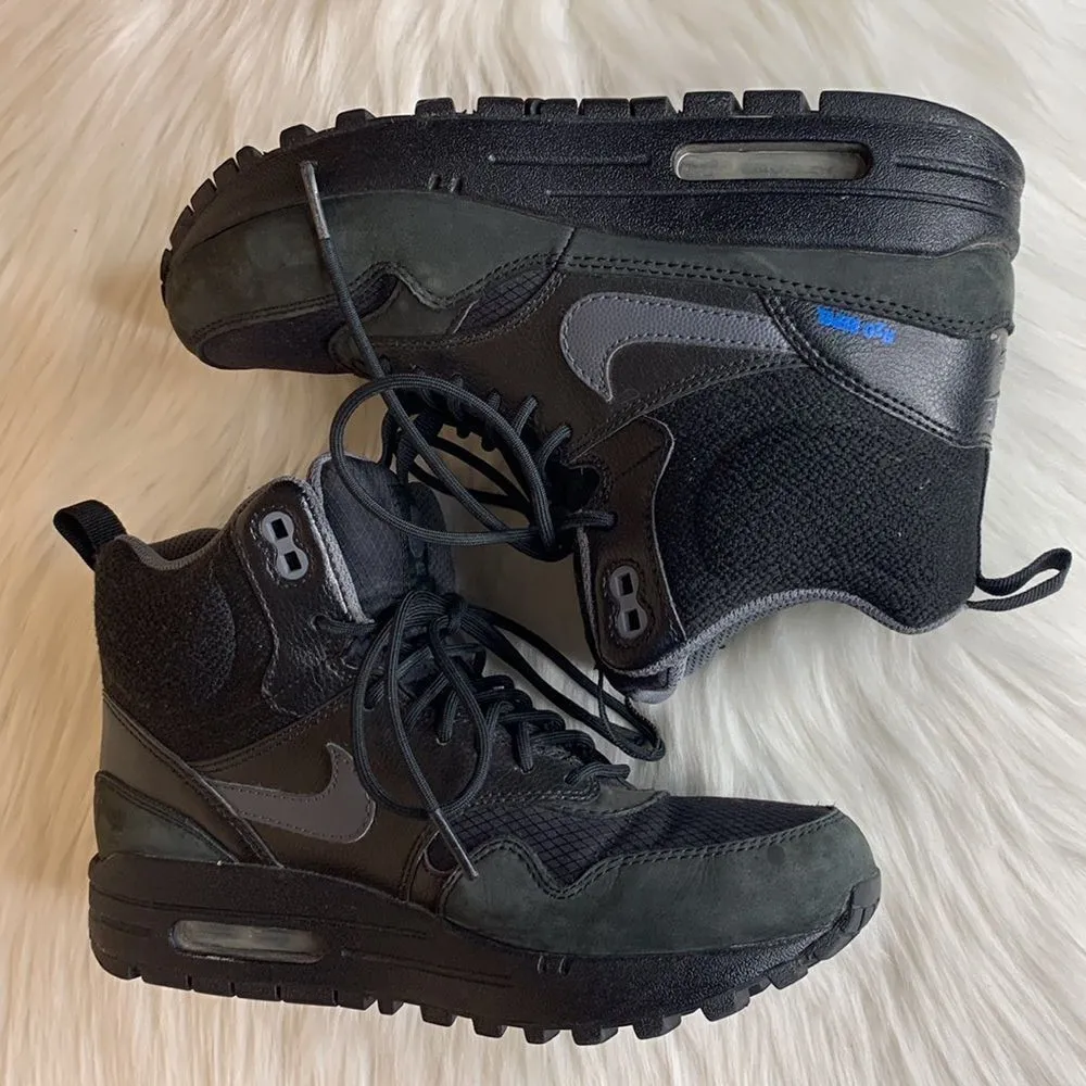 Nike Air Max 1 Mid Sneakerboot Women's Shoes Black/Dark Grey/ Size 7 - Image 11