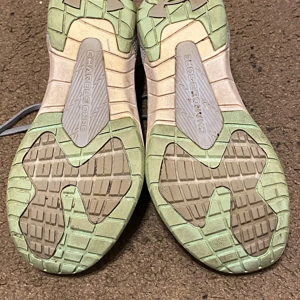 Under Armour Womens Charged Core 1274415-941 Gray Green Sneakers Size‎ 8 Running - Image 4