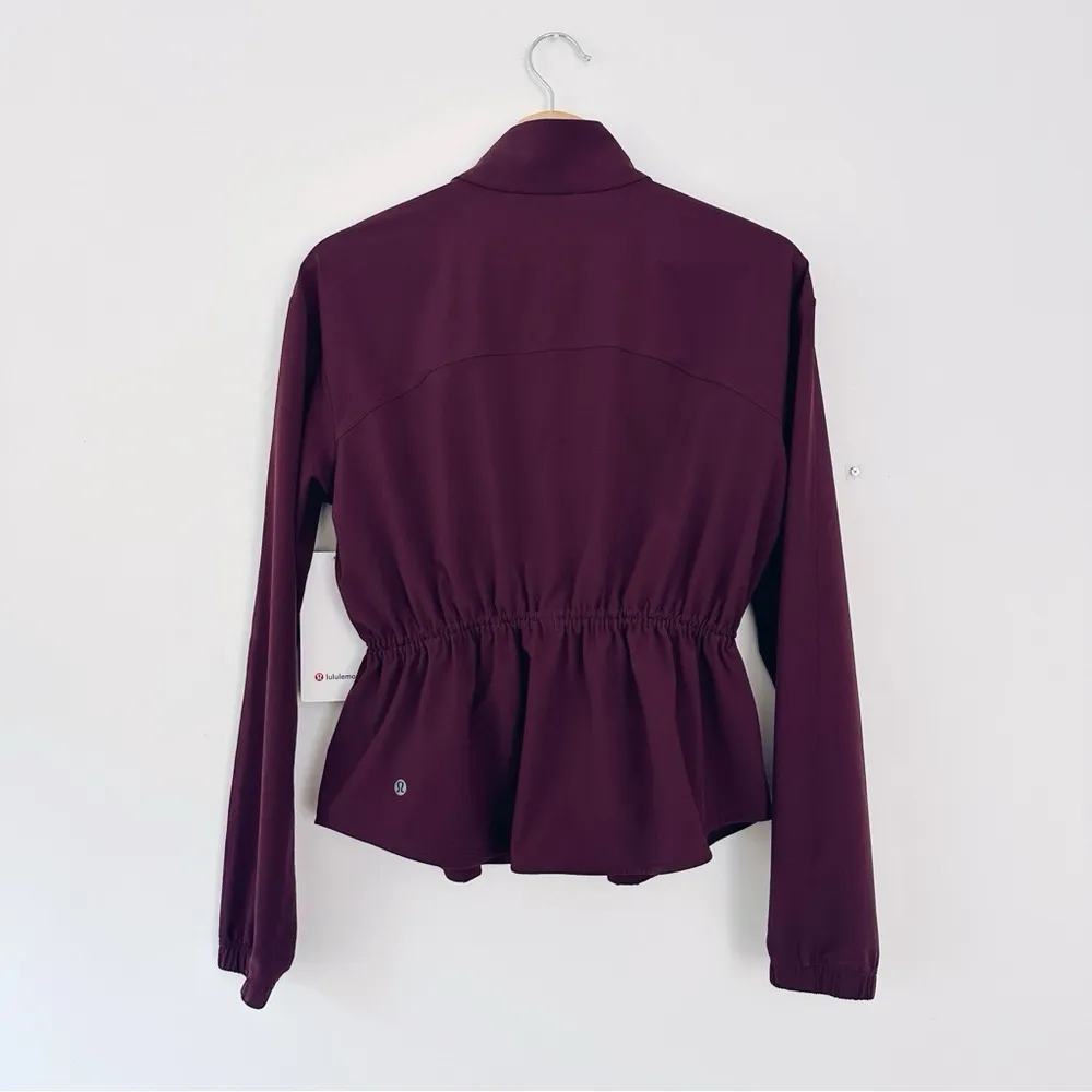 NEW Lululemon Women’s UV-Protective Cinch-Waist Running Jacket Goodnight Plum - Image 5