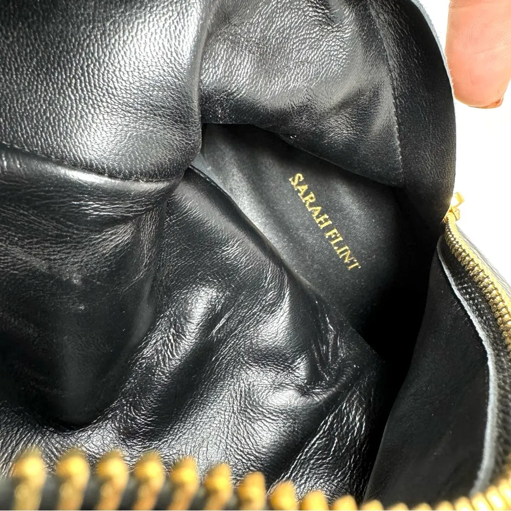 SARAH FLINT Jet Set Combat Boots, made in Italy, size 41, NWOT Black - Image 15