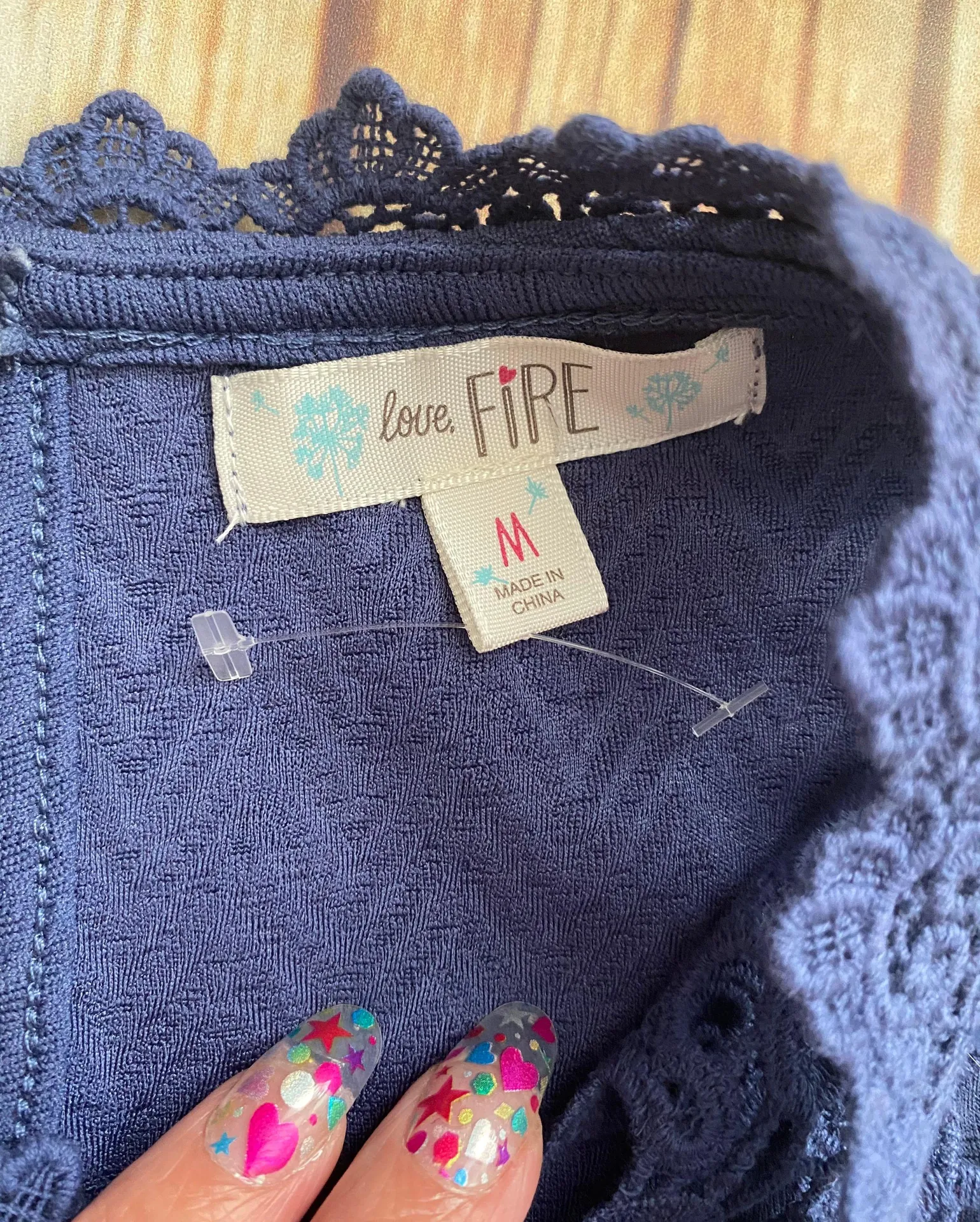 Women’s Blue Sleeveless Short Dress Sz Medium - Image 9