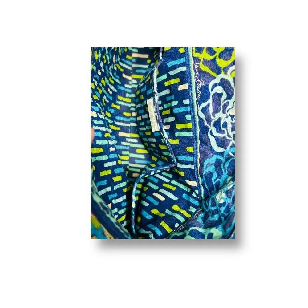 Vera Bradley Katalina Blues Quilted Floral Tote Bag Travel Shoulder Purse Boho - Image 2