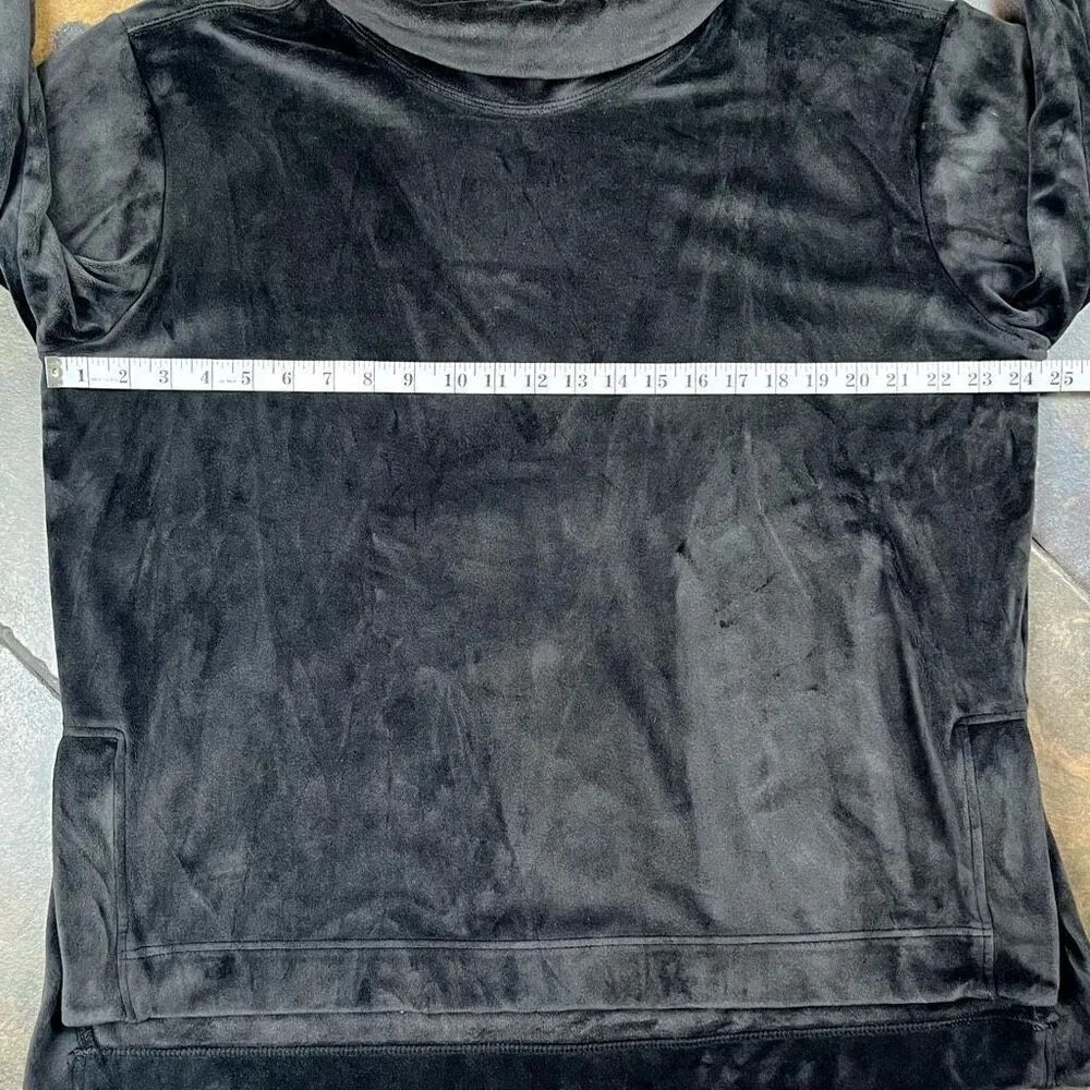 Athletic Works Women’s Black Athleisure Velour Top 16-18 - Image 7