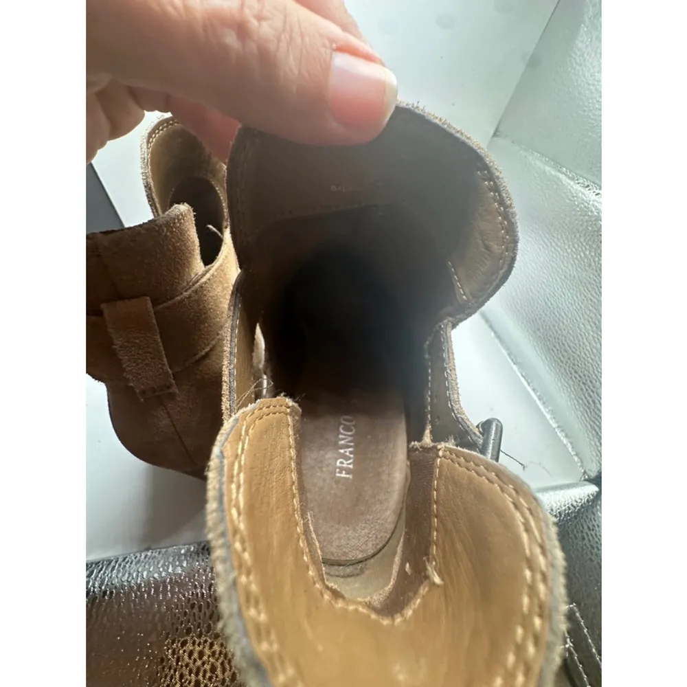 Franco Fortini Niki suede tan women's size 8 ankle boot - Image 11