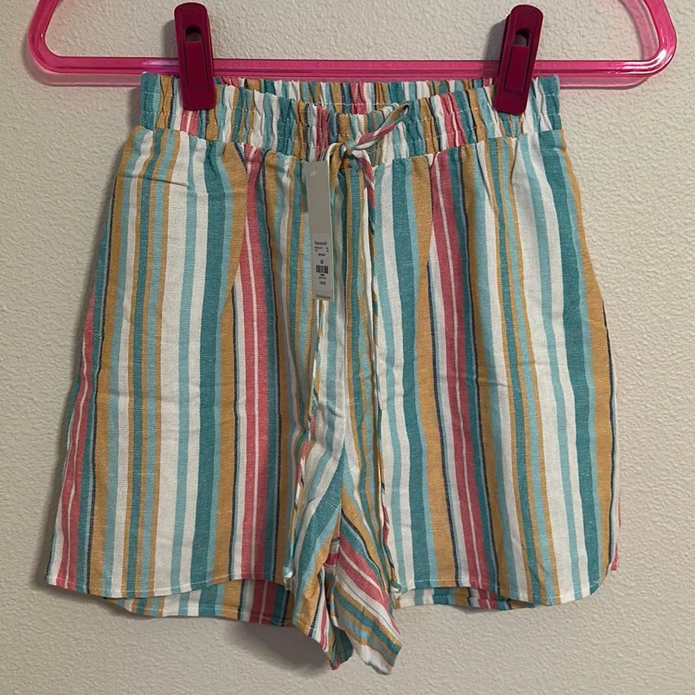 NWT Francesca’s Multicolored Stripe Shorts - Image 2