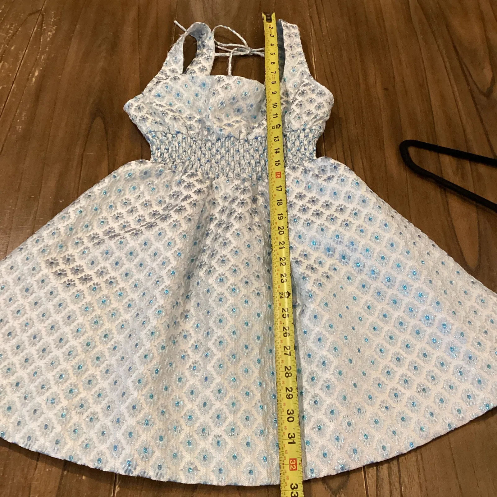 Hill House Home The Snowflake Brocade Cher sleeveless flare mini Dress S - Image 6