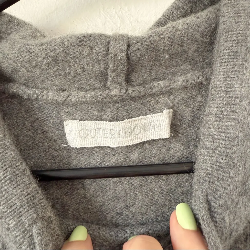 Outerknown Cashmere Hoodie Sz L - Image 4