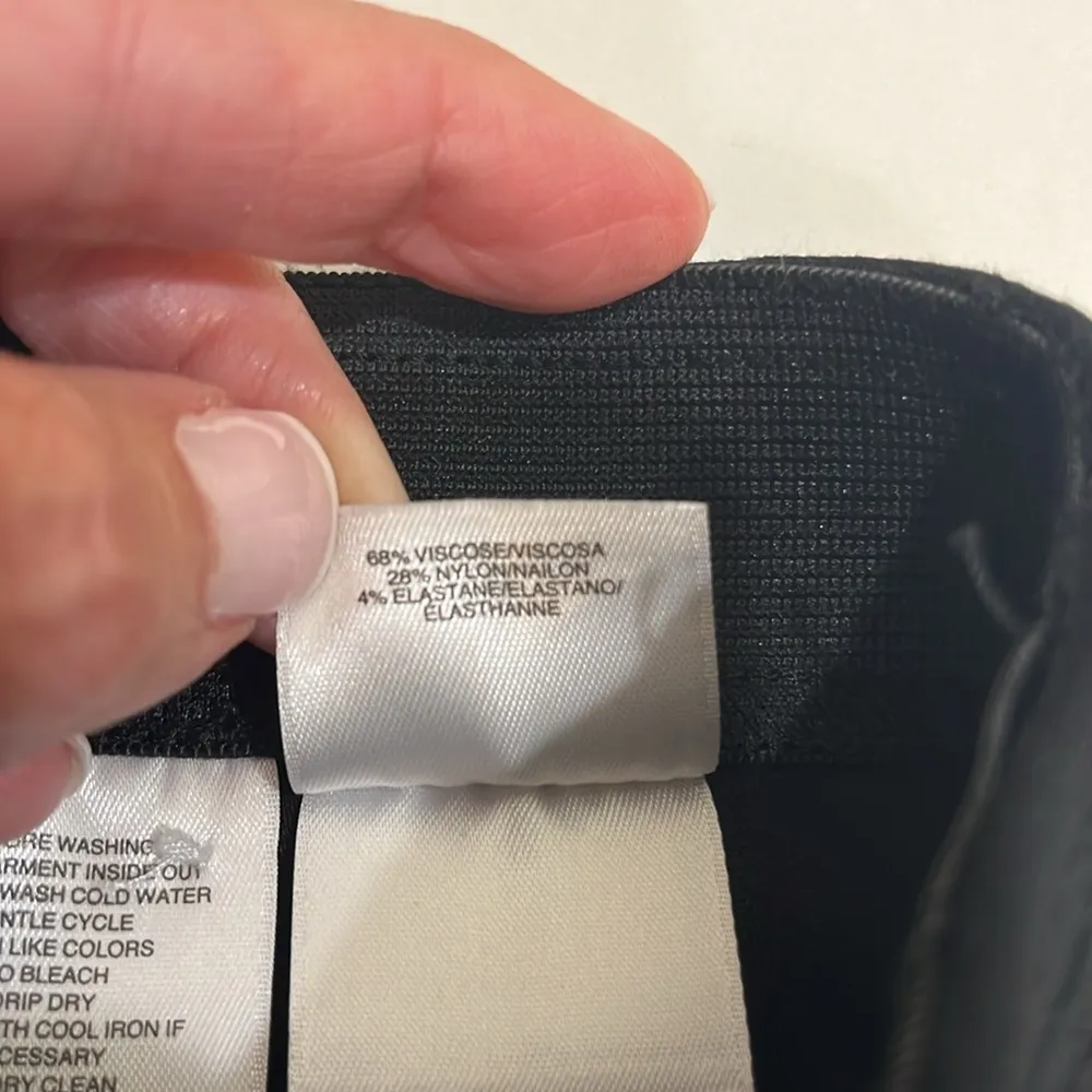 Anne Klein black knit pants - Image 5