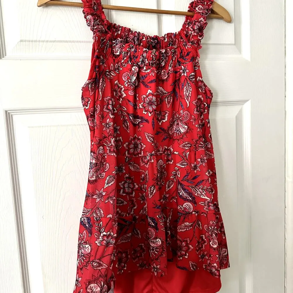 NWT Maurices Babydoll Floral Tiered Blouse Sz L - Image 5