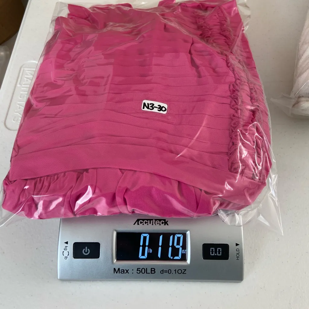 Alfred Angelo women’s pink layered ruffle‎ strapless zip knee length flowy dress - Image 11