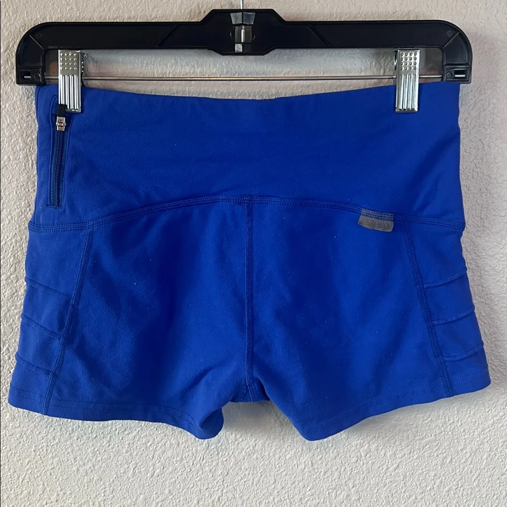 Oiselle Spandex Running Shorts Blue Size 4 Good/Fair Condition - Image 2
