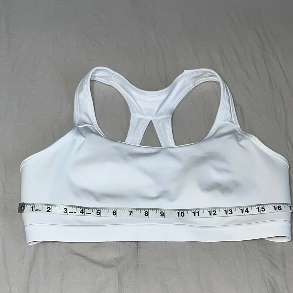 Avia White Seamless Sports‎ Bra with Racerback Design - Image 5