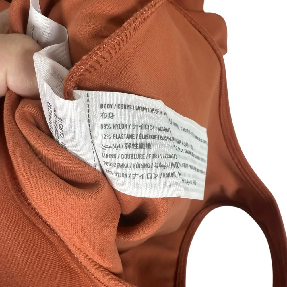 NWOT Abercrombie & Fitch Soft AF Seamless V Neck Bodysuit in Rust Size S - Image 8