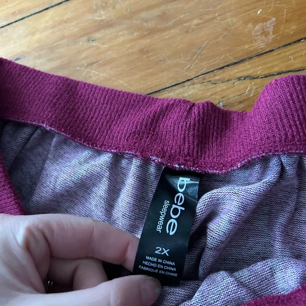 ☀️3/$25 bebe Sweatpants Pockets, French Terry Joggers Sweatpants Lounge Pants 2x - Image 6