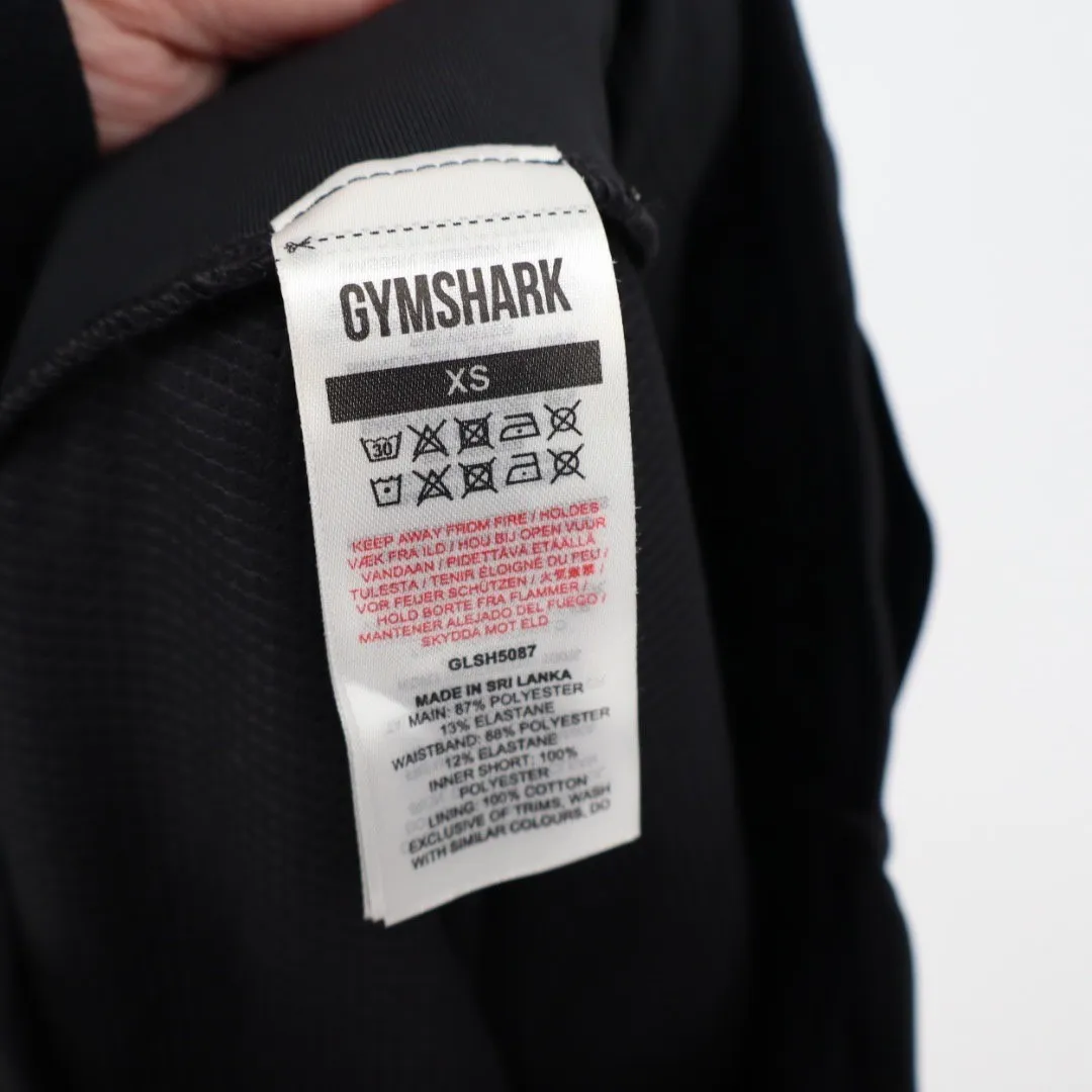 Gymshark Black Running Shorts Women's XS Athletic Performance Activewear GLH5087 - Image 4