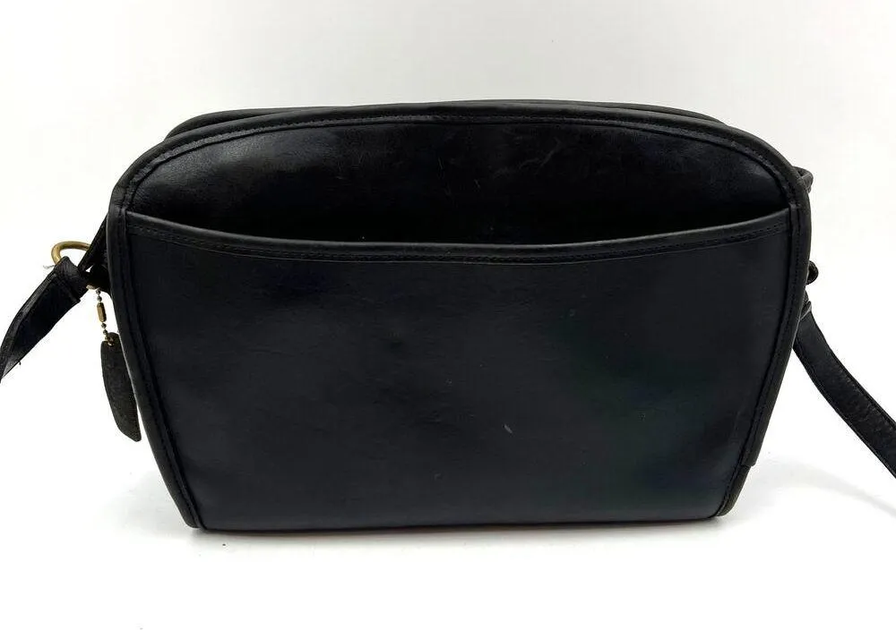 Coach Brighton Bag 9895 Vintage Black Leather Handbag Purse Rehab Project Bag - Image 15