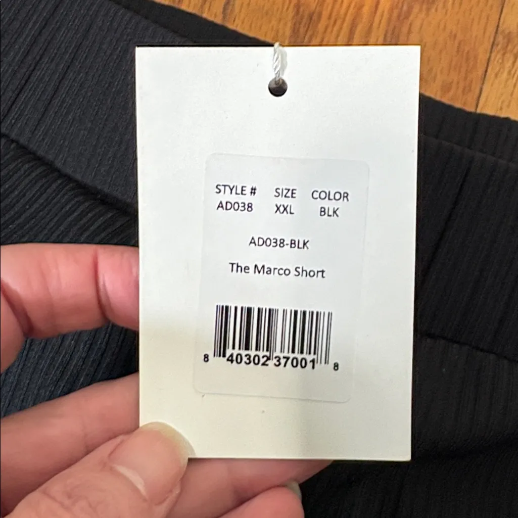 Mindy X Andie Swim The Marco Black Shorts Swimsuit Cover-up size XXL NWT - Image 4