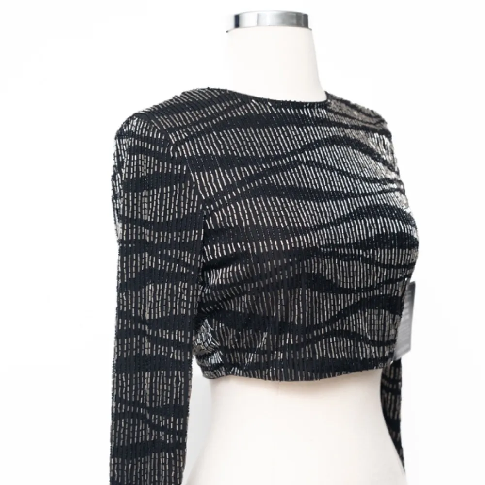 Retrofête. Bryant Sequin Tiger Stripe Top. - Image 10