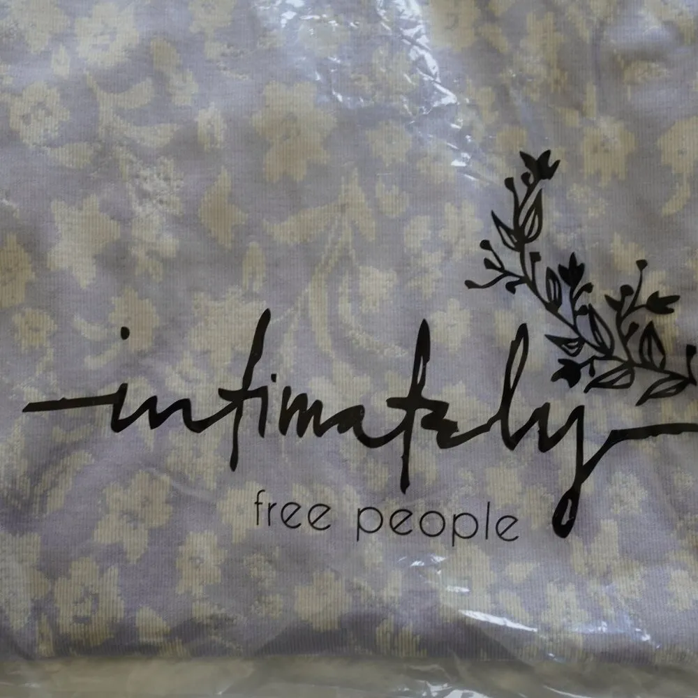 NWT Free People X Intimately FP Clean Lines Printed Bodysuit Sleeveless ribbed t - Image 5