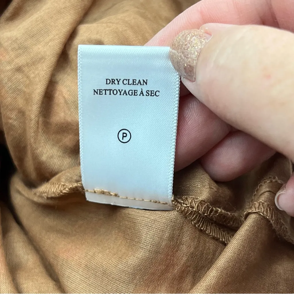 A.L.C.‎ Lucia Floral Smocked Midi Dress Burnt Orange Womens 4 Shirred Bodice NEW - Image 7