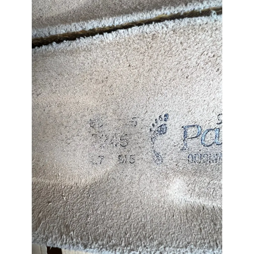 Papillio Birkenstock Women’s Size 7 Purple Floral Slip On Leather Sandals - Image 4