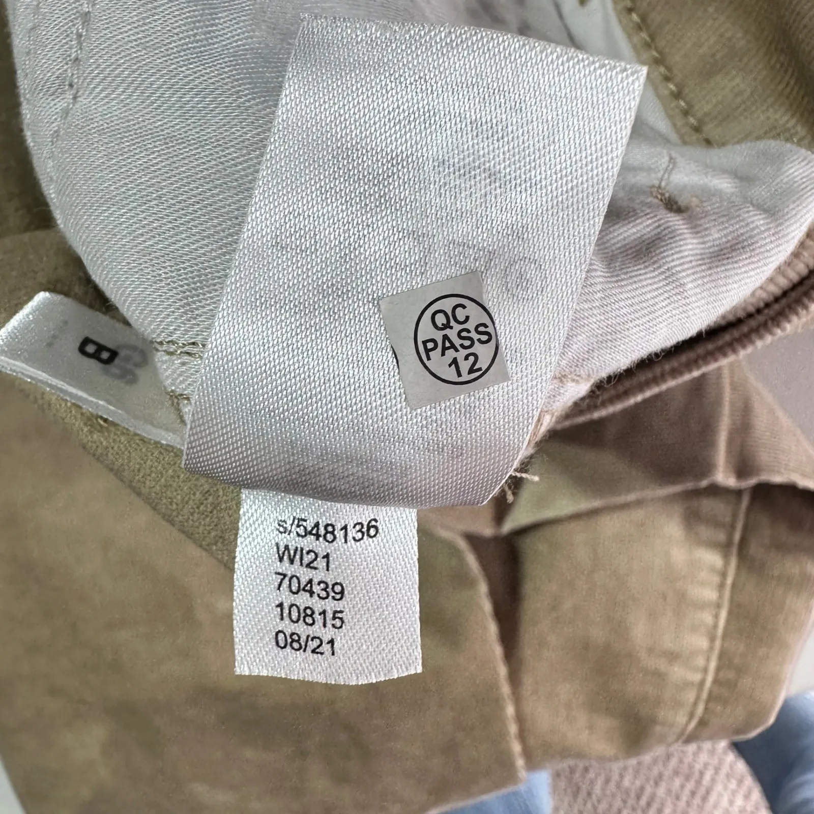 LOFT The Skinny High Rise Curvy Fit Corduroy Pants Women's Size 2 Tan Size 26 - Image 8