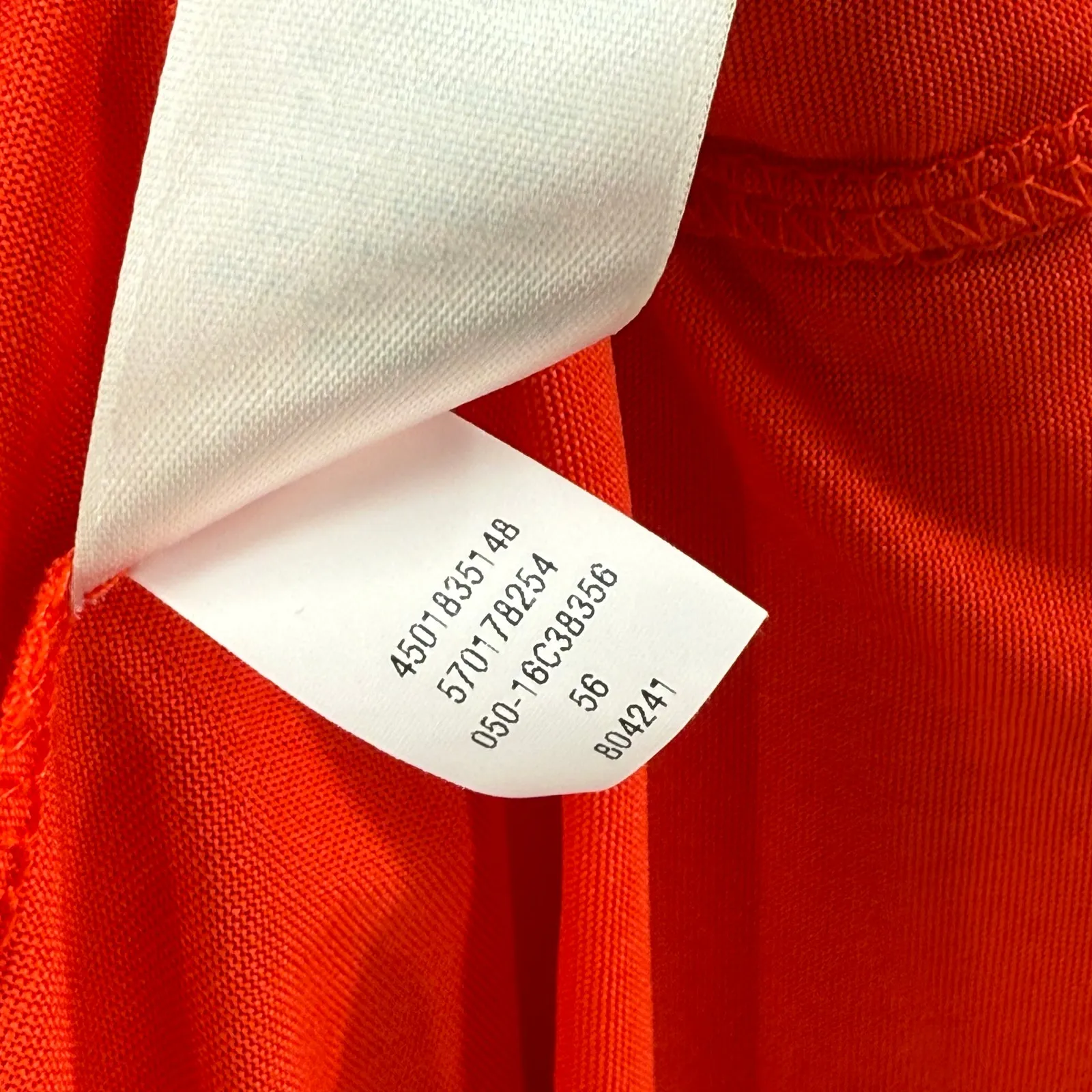 CHICO’S Maxi Dress SZ Large (12) NWT Annatto Orange Texture Detail Halter Eyelet - Image 14