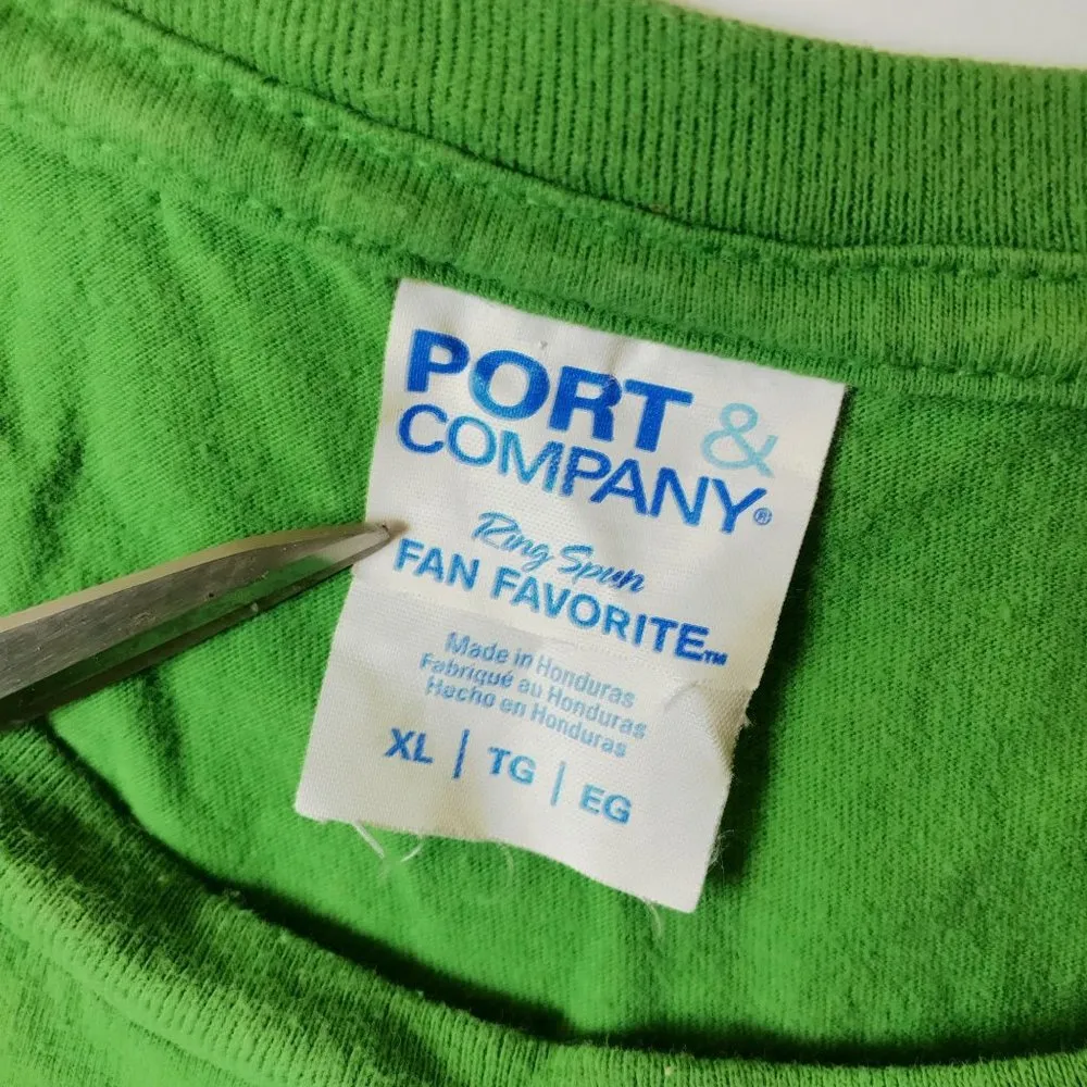 What Happens Backstage Stays T Shirt Green XL Extra Large Statement Graphic Tee - Image 4