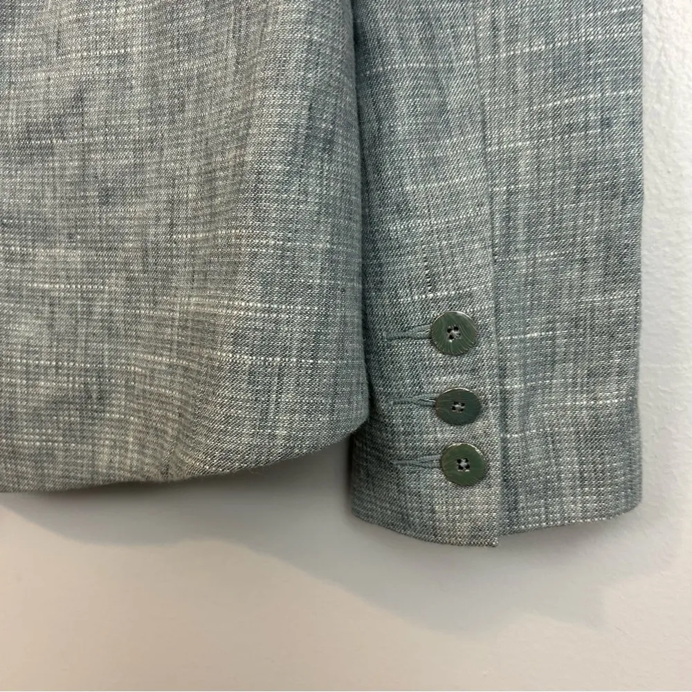 CAbi Beachwalk Chambray Linen Blend Blazer Size 8 - Image 8