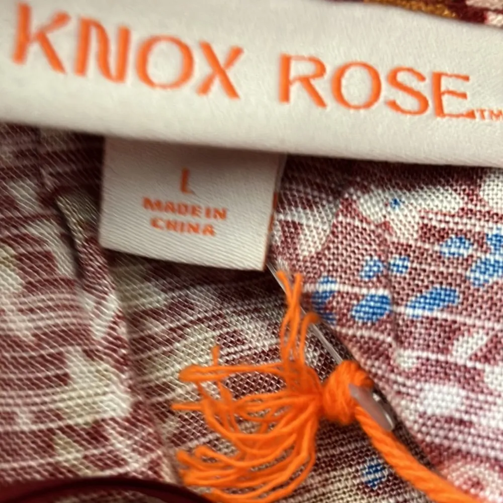 NWT Knox Rose boho drop sleeves button cuffs front covered button… - Image 7