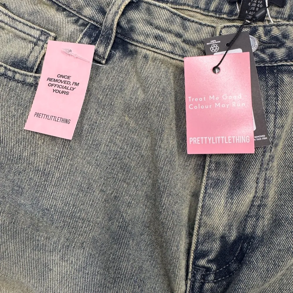 SHAPE INDIGO VINTAGE WASH WASHED DENIM WIDE LEG JEANS - Image 7