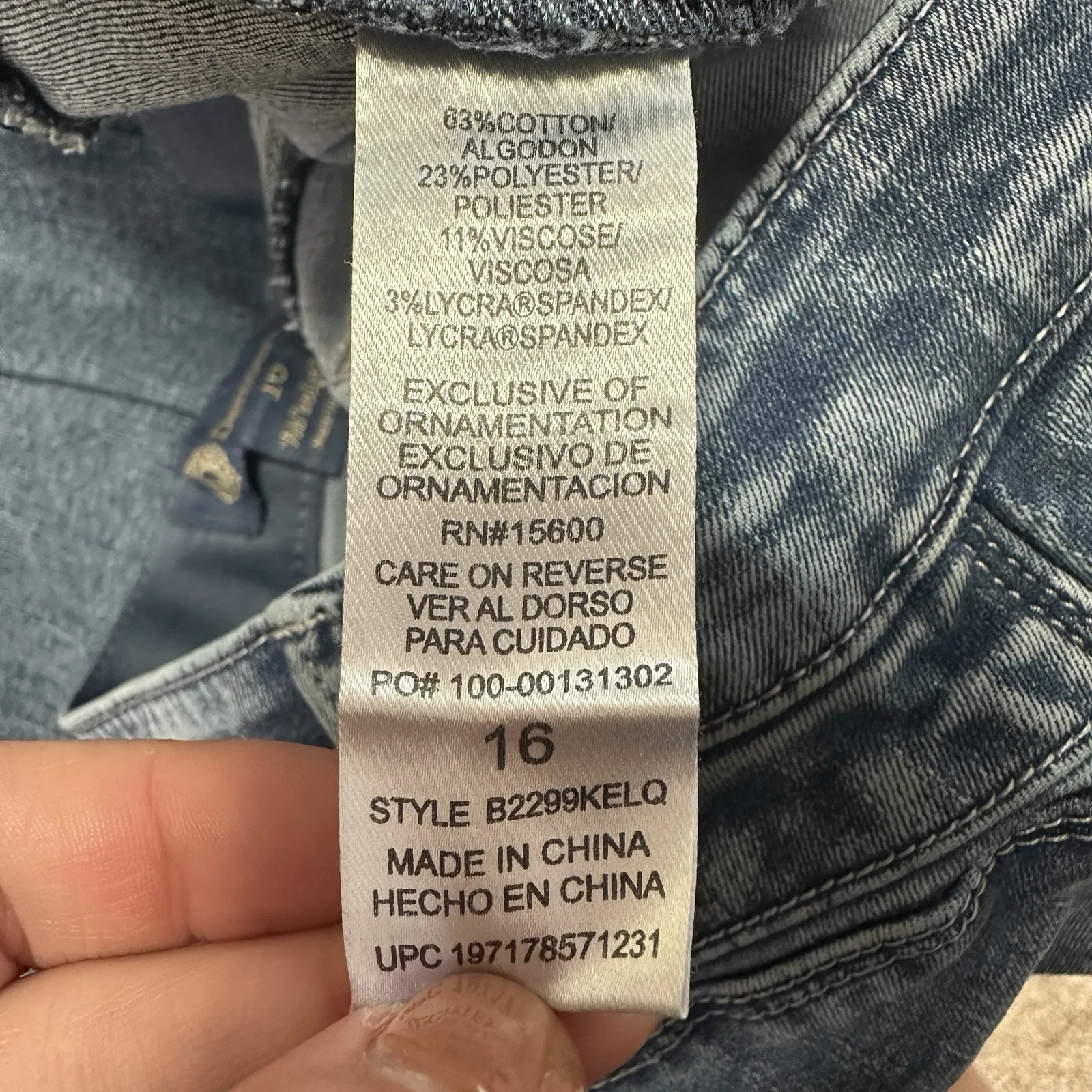 Democracy Ab Solution Jeans Womens 16 Medium Wash High Rise Crop Bootcut Stretch - Image 6