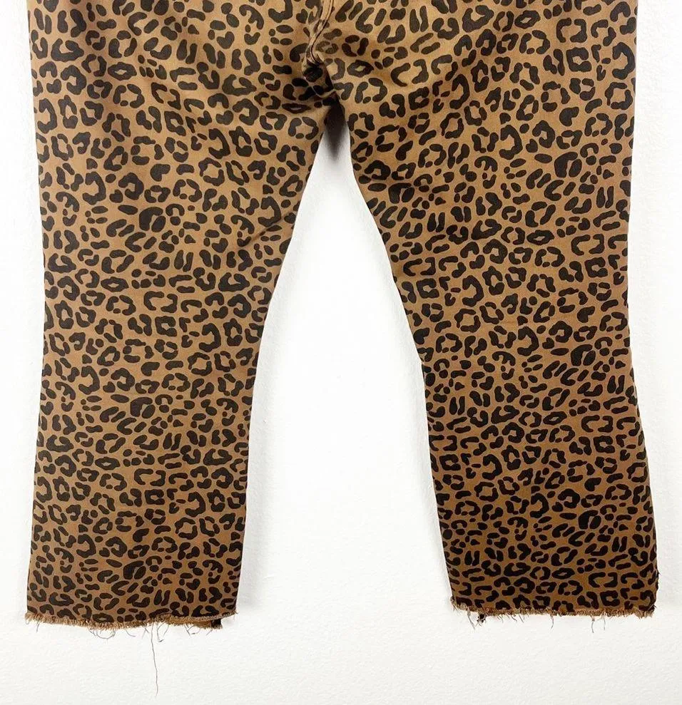DL1961 Bridget Cropped High Rise Instasculpt Jaguar Frayed Hem Jeans, Size 32 - Image 10