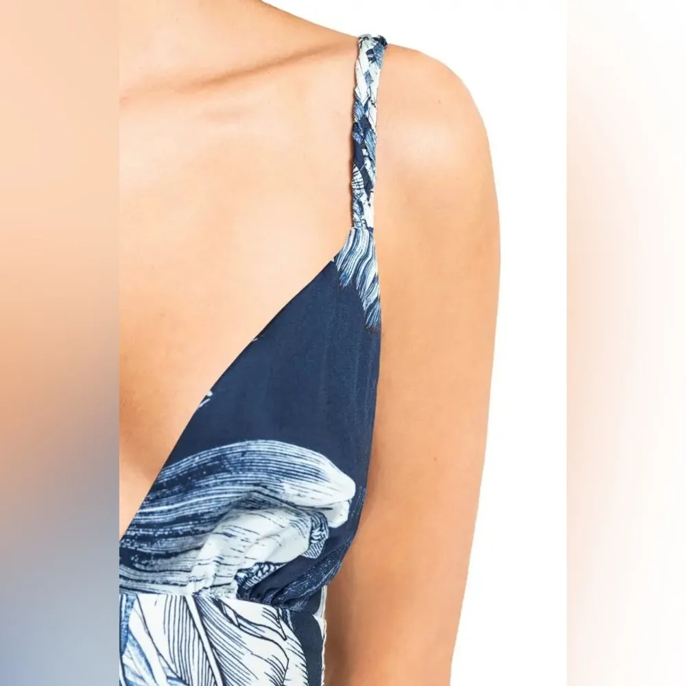 MAAJI  Juliette Calla Lily Tiered Plunge Neck Cover-Up Dress, Size Large, $155 - Image 7