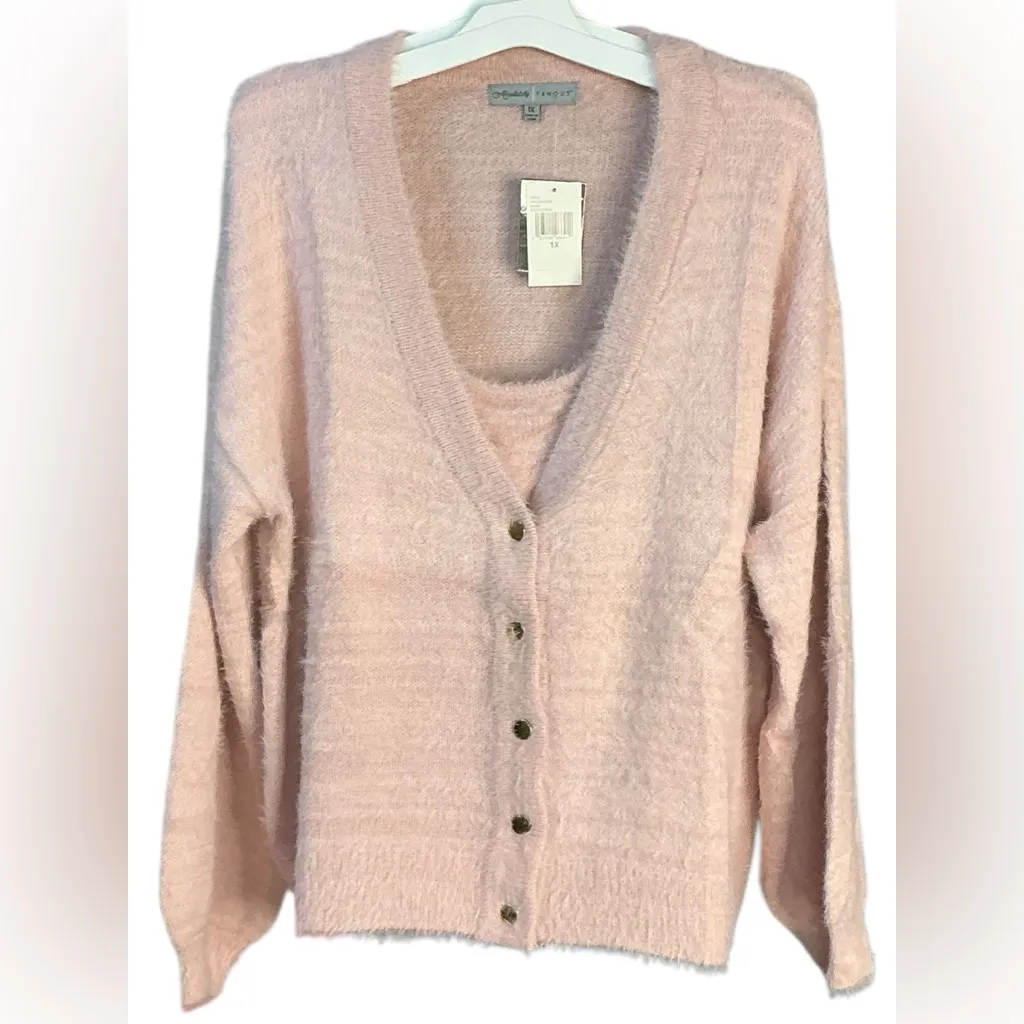 Absolutely Famous  Blush Cardigan Sweater - Image 2