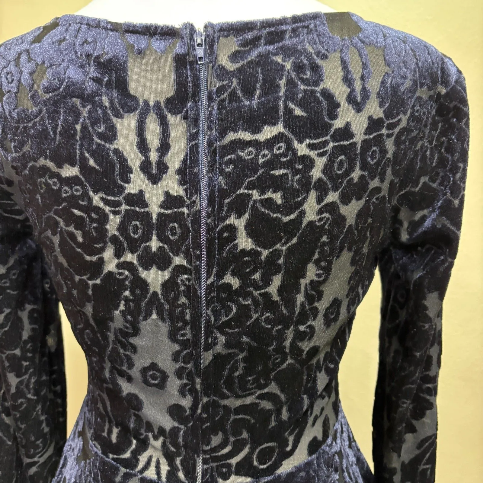 City Triangles Velvet Burnout Skater Dress Juniors SZ 3 Whimsigoth Fairy Witchy - Image 6